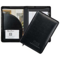 Wexford Jr. Black Zippered Padfolio